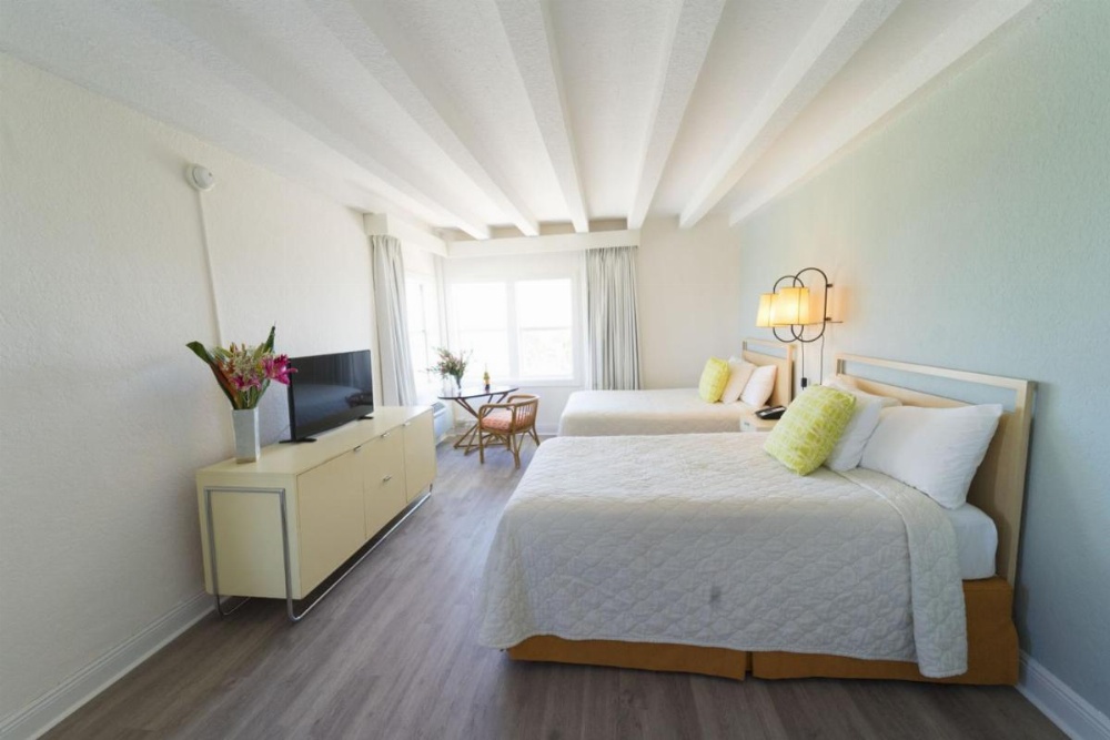 Two Double Beds with Ocean View